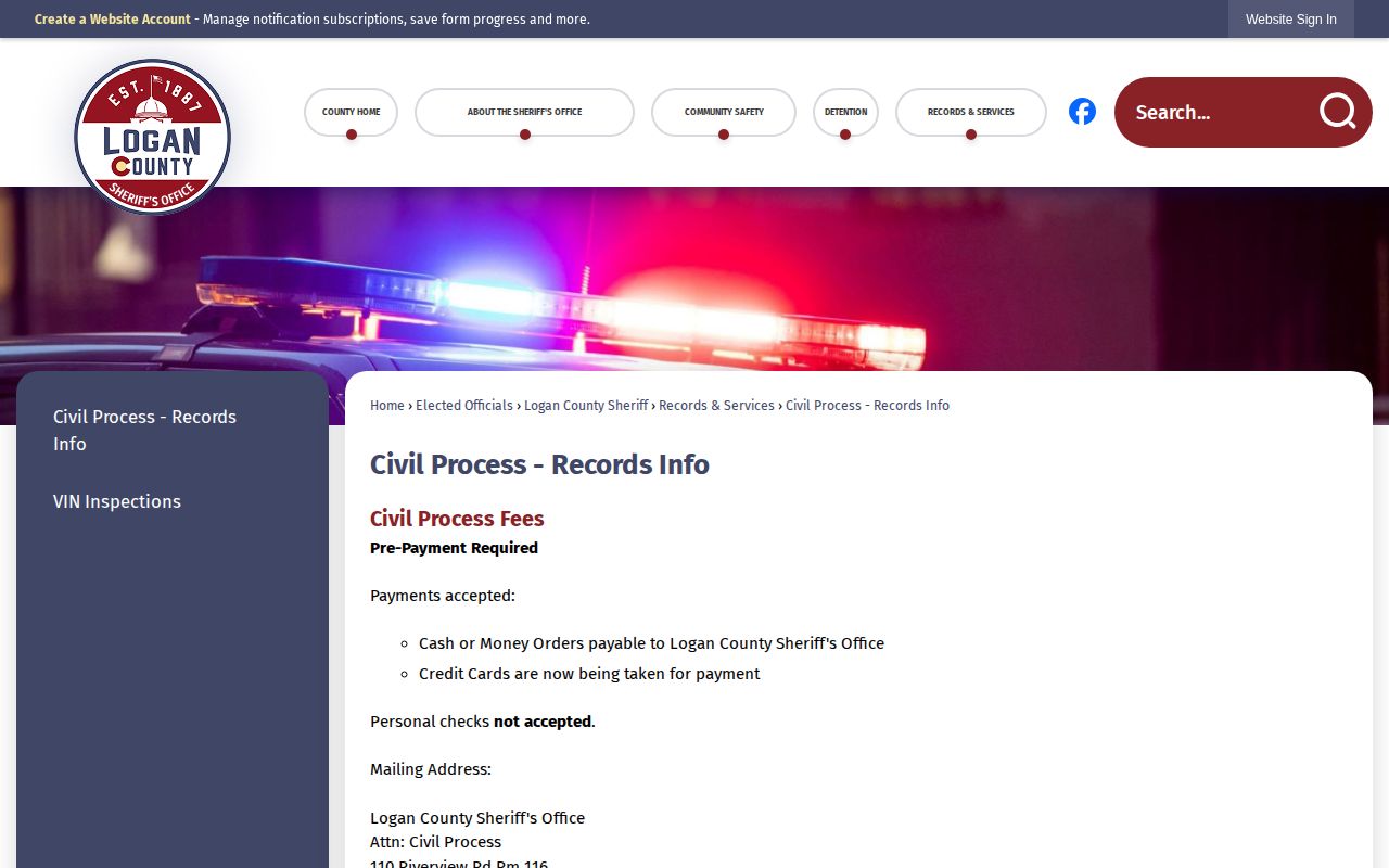 Logan County sheriff records source for released inmate mugshot requests